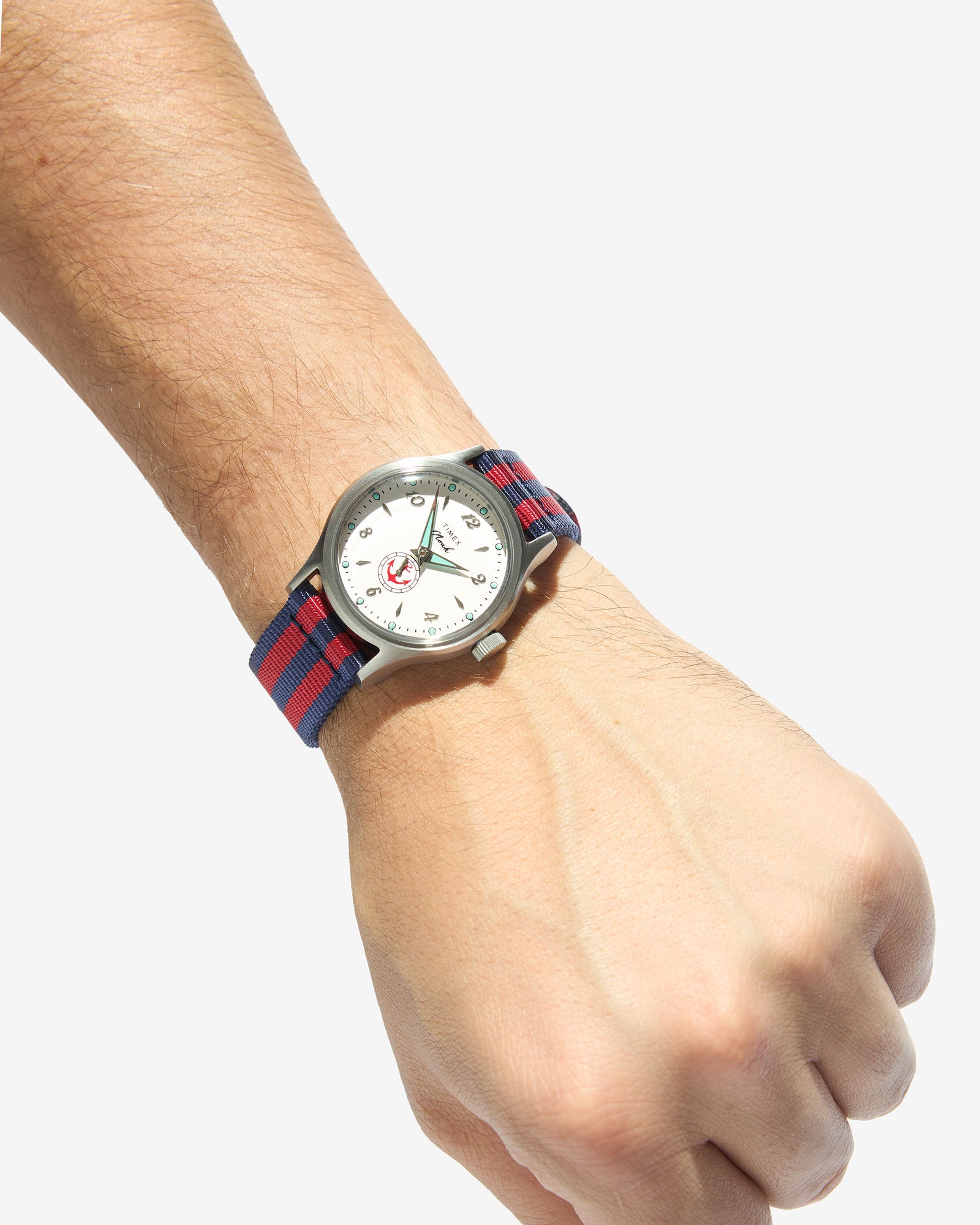 Noah x Timex MK1 Anchor on wrist