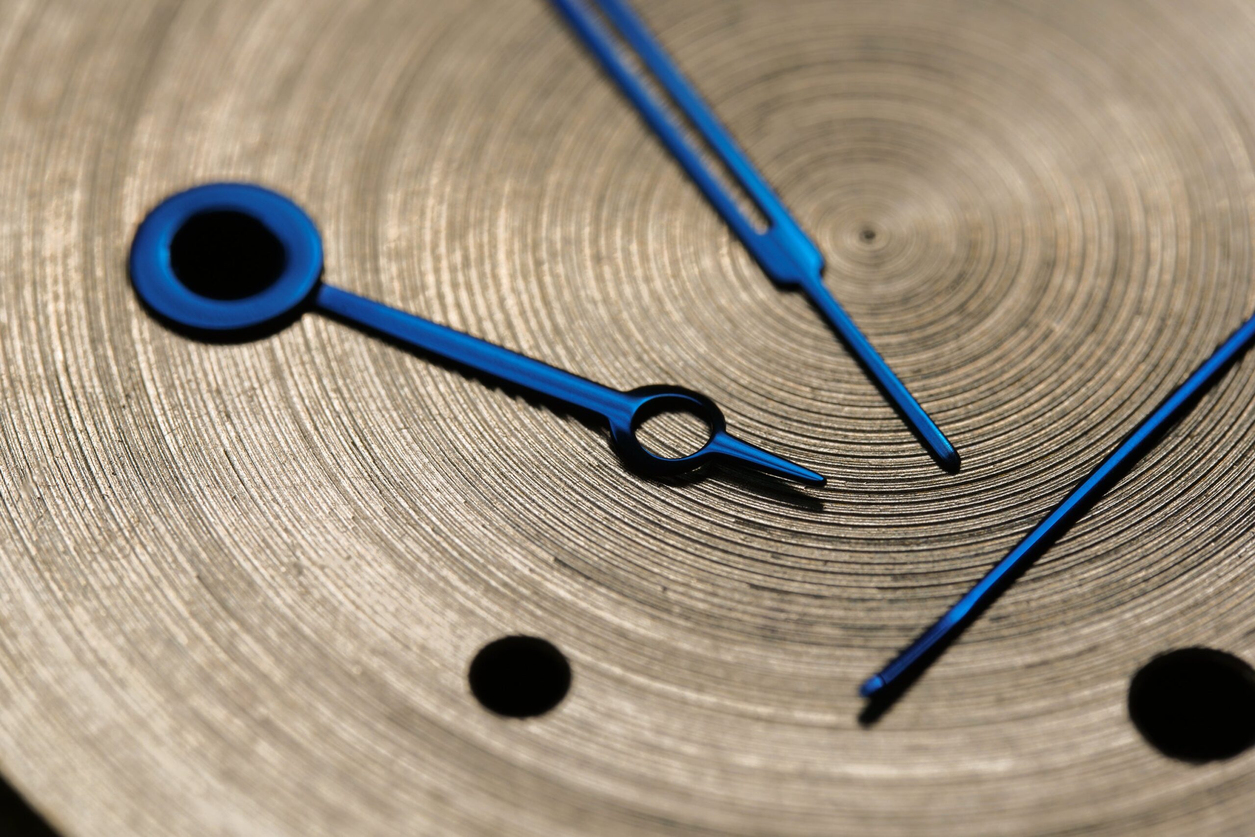 Thermally blued hands for the anOrdain Model 1