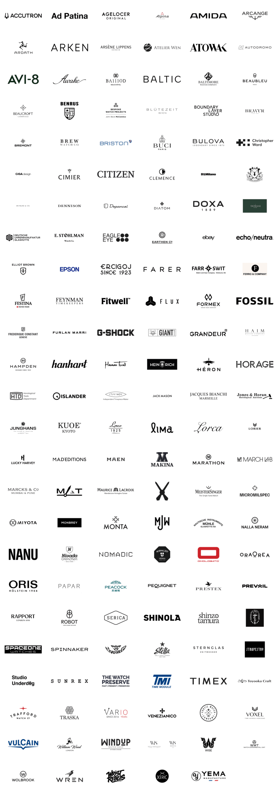 Brands attending Windup Watch Fair NYC 2026